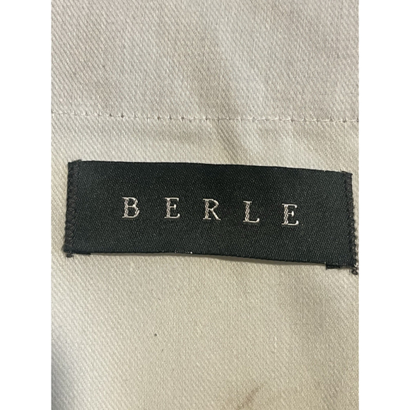 Berle Mens Chino Shorts 40 Brown Checker Linen 8.5 Inch - Picture 4 of 8